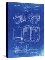 PP11 Faded Blueprint-Borders Cole-Stretched Canvas