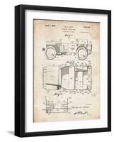 PP11 Vintage Parchment-Borders Cole-Framed Giclee Print
