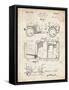 PP11 Vintage Parchment-Borders Cole-Framed Stretched Canvas