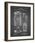 PP110-Black Grid Hollerith Machine Patent Poster-Cole Borders-Framed Giclee Print