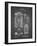 PP110-Black Grid Hollerith Machine Patent Poster-Cole Borders-Framed Giclee Print