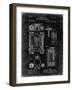 PP110-Black Grunge Hollerith Machine Patent Poster-Cole Borders-Framed Giclee Print