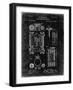 PP110-Black Grunge Hollerith Machine Patent Poster-Cole Borders-Framed Giclee Print