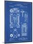 PP110-Blueprint Hollerith Machine Patent Poster-Cole Borders-Mounted Giclee Print