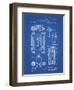 PP110-Blueprint Hollerith Machine Patent Poster-Cole Borders-Framed Premium Giclee Print