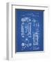 PP110-Blueprint Hollerith Machine Patent Poster-Cole Borders-Framed Premium Giclee Print