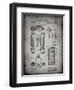 PP110-Faded Grey Hollerith Machine Patent Poster-Cole Borders-Framed Giclee Print