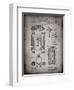 PP110-Faded Grey Hollerith Machine Patent Poster-Cole Borders-Framed Giclee Print