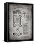 PP110-Faded Grey Hollerith Machine Patent Poster-Cole Borders-Framed Stretched Canvas