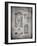 PP110-Faded Grey Hollerith Machine Patent Poster-Cole Borders-Framed Giclee Print