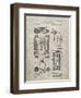 PP110-Sandstone Hollerith Machine Patent Poster-Cole Borders-Framed Premium Giclee Print