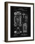 PP110-Vintage Black Hollerith Machine Patent Poster-Cole Borders-Framed Giclee Print