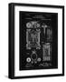 PP110-Vintage Black Hollerith Machine Patent Poster-Cole Borders-Framed Giclee Print