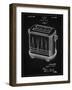 PP1100-Vintage Black Toaster Patent Art, Vintage Toaster-Cole Borders-Framed Giclee Print