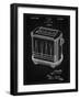 PP1100-Vintage Black Toaster Patent Art, Vintage Toaster-Cole Borders-Framed Giclee Print