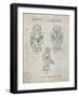 PP1101-Antique Grid Parchment Toby Talking Toy Robot Patent Poster-Cole Borders-Framed Giclee Print