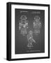 PP1101-Black Grid Toby Talking Toy Robot Patent Poster-Cole Borders-Framed Giclee Print