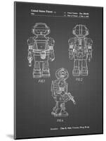 PP1101-Black Grid Toby Talking Toy Robot Patent Poster-Cole Borders-Mounted Giclee Print