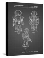 PP1101-Black Grid Toby Talking Toy Robot Patent Poster-Cole Borders-Stretched Canvas
