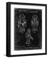 PP1101-Black Grunge Toby Talking Toy Robot Patent Poster-Cole Borders-Framed Giclee Print