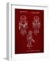 PP1101-Burgundy Toby Talking Toy Robot Patent Poster-Cole Borders-Framed Giclee Print