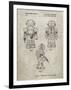 PP1101-Sandstone Toby Talking Toy Robot Patent Poster-Cole Borders-Framed Giclee Print