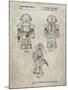 PP1101-Sandstone Toby Talking Toy Robot Patent Poster-Cole Borders-Mounted Giclee Print