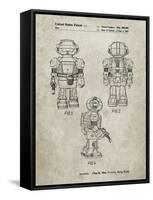 PP1101-Sandstone Toby Talking Toy Robot Patent Poster-Cole Borders-Framed Stretched Canvas