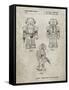 PP1101-Sandstone Toby Talking Toy Robot Patent Poster-Cole Borders-Framed Stretched Canvas