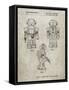 PP1101-Sandstone Toby Talking Toy Robot Patent Poster-Cole Borders-Framed Stretched Canvas