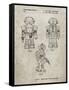 PP1101-Sandstone Toby Talking Toy Robot Patent Poster-Cole Borders-Framed Stretched Canvas