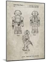 PP1101-Sandstone Toby Talking Toy Robot Patent Poster-Cole Borders-Mounted Giclee Print