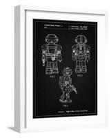 PP1101-Vintage Black Toby Talking Toy Robot Patent Poster-Cole Borders-Framed Giclee Print