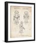 PP1101-Vintage Parchment Toby Talking Toy Robot Patent Poster-Cole Borders-Framed Giclee Print