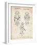 PP1101-Vintage Parchment Toby Talking Toy Robot Patent Poster-Cole Borders-Framed Giclee Print