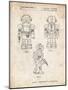 PP1101-Vintage Parchment Toby Talking Toy Robot Patent Poster-Cole Borders-Mounted Giclee Print