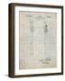 PP1102-Antique Grid Parchment Toothbrush Flexible Head Patent Poster-Cole Borders-Framed Giclee Print