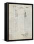 PP1102-Antique Grid Parchment Toothbrush Flexible Head Patent Poster-Cole Borders-Framed Stretched Canvas