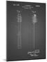 PP1102-Black Grid Toothbrush Flexible Head Patent Poster-Cole Borders-Mounted Giclee Print