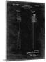 PP1102-Black Grunge Toothbrush Flexible Head Patent Poster-Cole Borders-Mounted Giclee Print