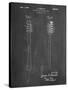 PP1102-Chalkboard Toothbrush Flexible Head Patent Poster-Cole Borders-Stretched Canvas