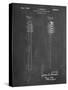 PP1102-Chalkboard Toothbrush Flexible Head Patent Poster-Cole Borders-Stretched Canvas