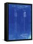 PP1102-Faded Blueprint Toothbrush Flexible Head Patent Poster-Cole Borders-Framed Stretched Canvas