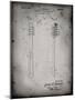 PP1102-Faded Grey Toothbrush Flexible Head Patent Poster-Cole Borders-Mounted Giclee Print