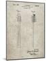 PP1102-Sandstone Toothbrush Flexible Head Patent Poster-Cole Borders-Mounted Giclee Print