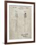 PP1102-Sandstone Toothbrush Flexible Head Patent Poster-Cole Borders-Framed Giclee Print