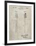 PP1102-Sandstone Toothbrush Flexible Head Patent Poster-Cole Borders-Framed Giclee Print