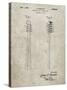 PP1102-Sandstone Toothbrush Flexible Head Patent Poster-Cole Borders-Stretched Canvas