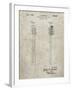 PP1102-Sandstone Toothbrush Flexible Head Patent Poster-Cole Borders-Framed Giclee Print