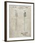 PP1102-Sandstone Toothbrush Flexible Head Patent Poster-Cole Borders-Framed Giclee Print